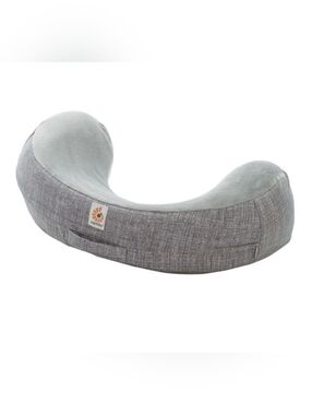 Ergobaby Natutal Curve Ergonomic Crescent Nursing Pillow in Light Gray